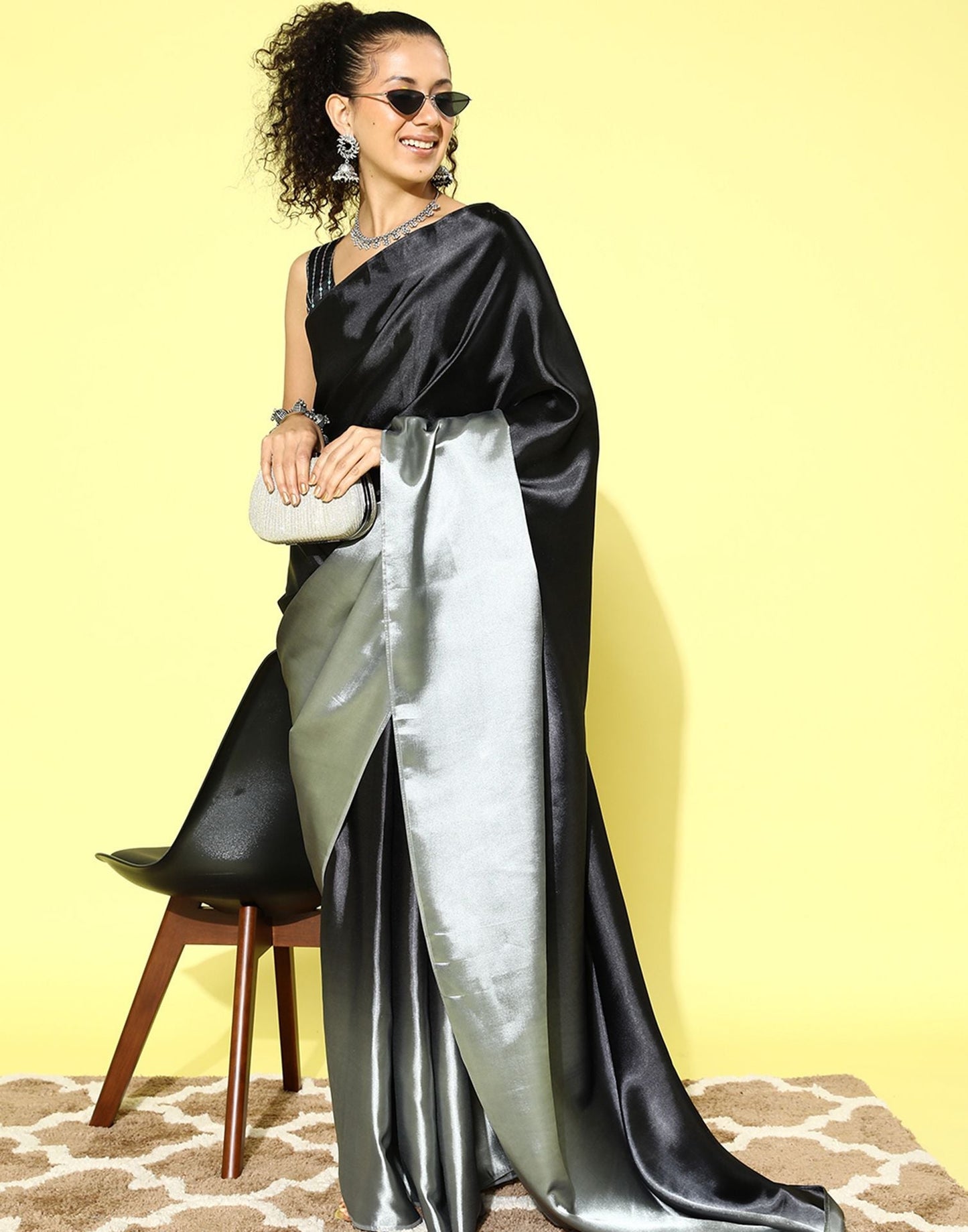 Black Silk Saree | Sudathi