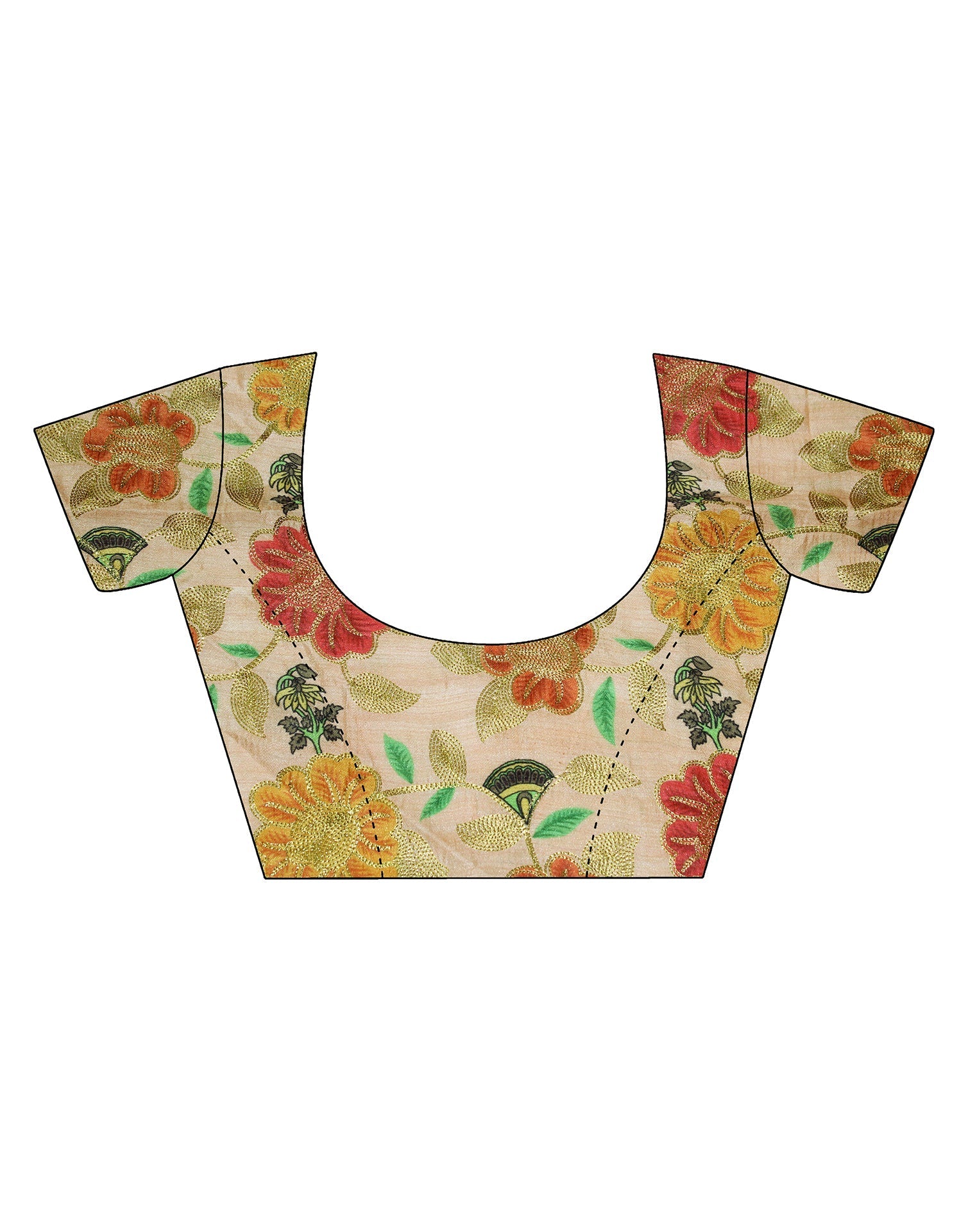 Light Green Printed Georgette Saree | Leemboodi