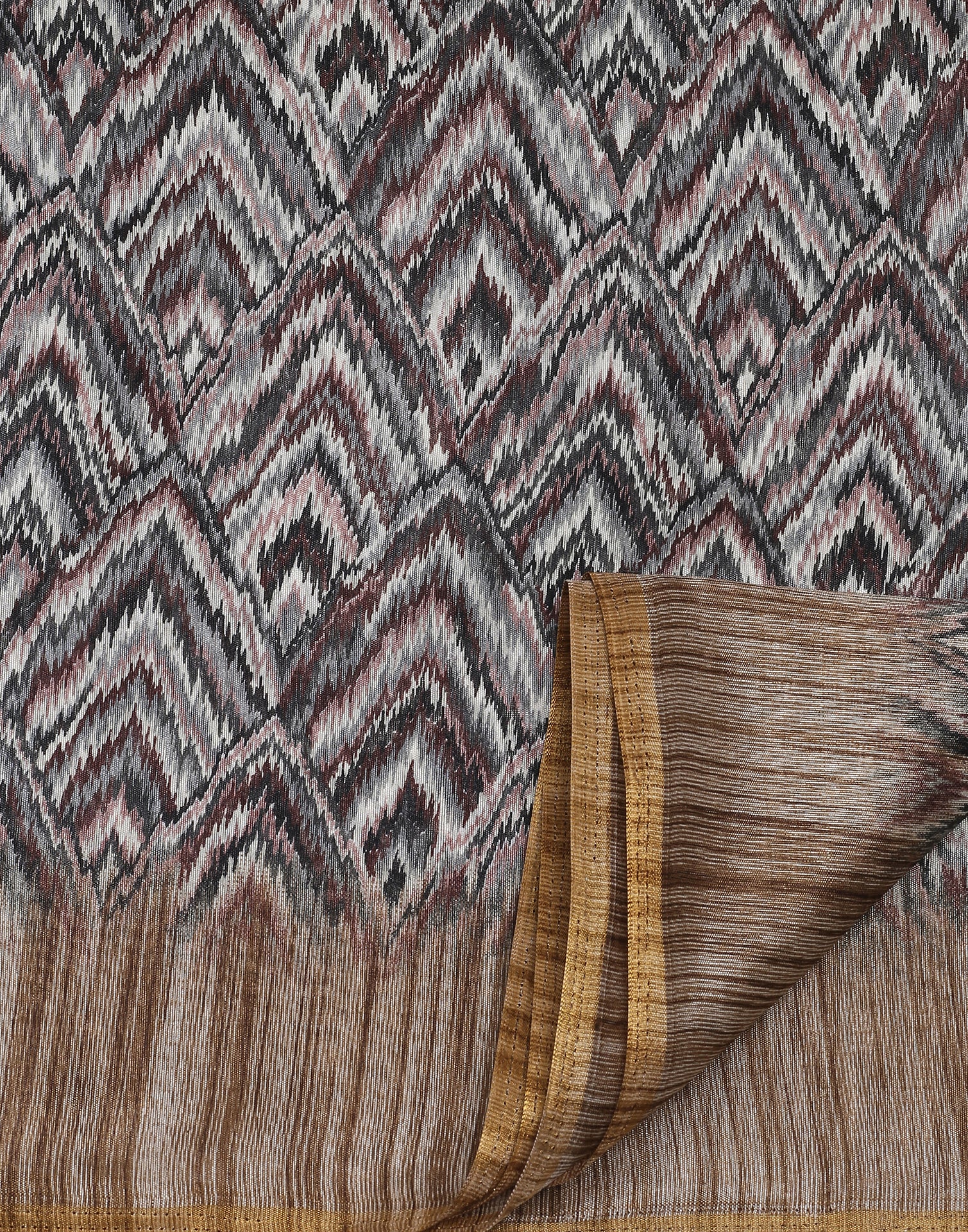 Multicoloured Printed Silk Saree | Leemboodi