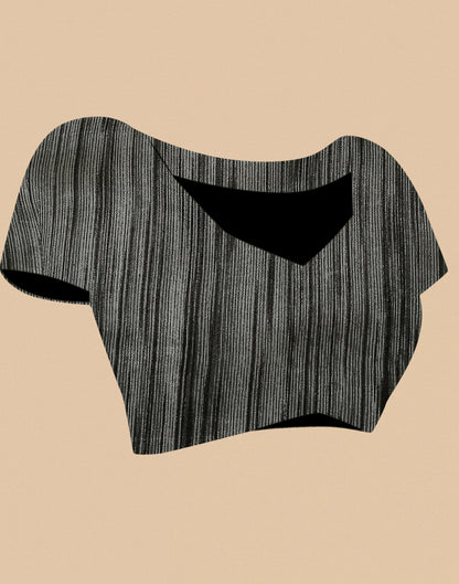 Cream Printed Silk Saree | Sudathi