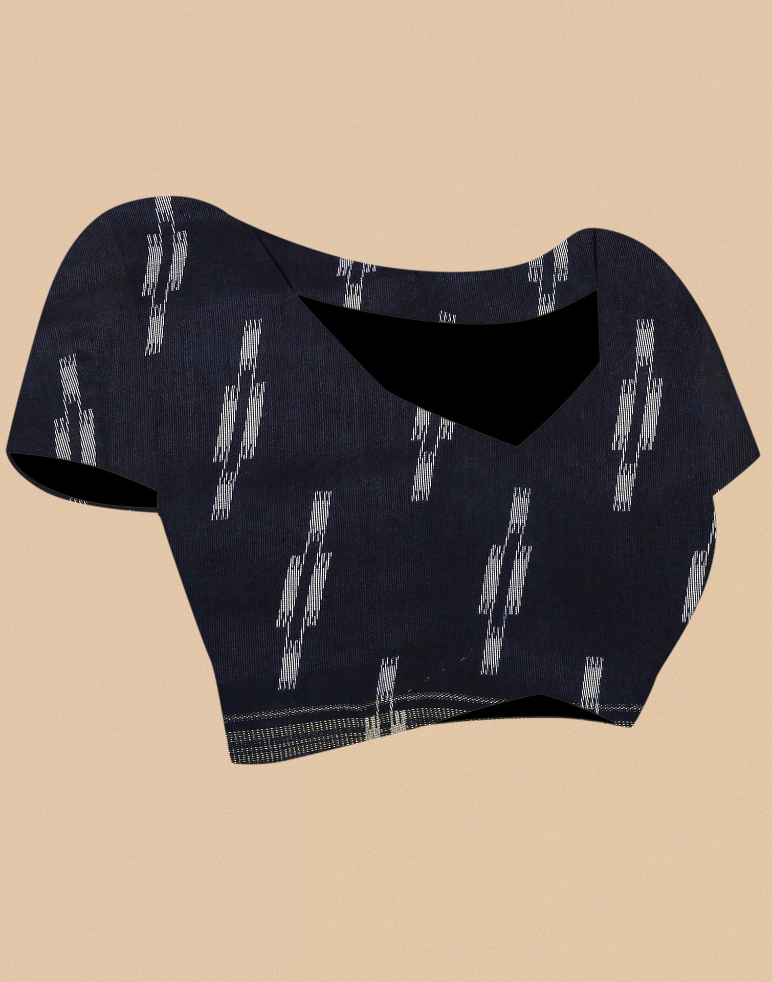 Cream Printed Cotton Saree | Sudathi