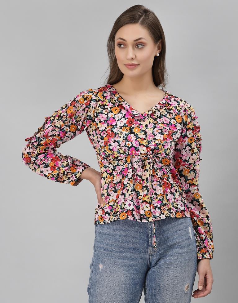 Multicolour Printed Top | Sudathi