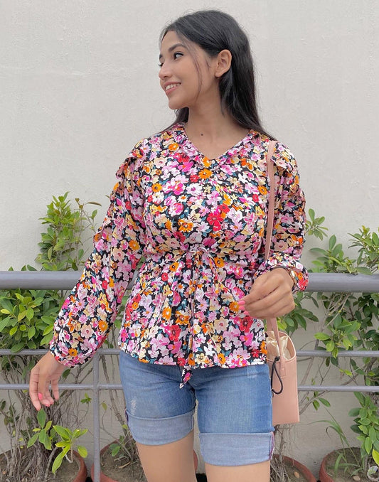 Multicolour Printed Top | Sudathi