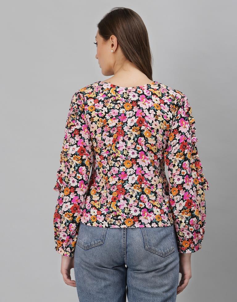 Multicolour Printed Top | Sudathi