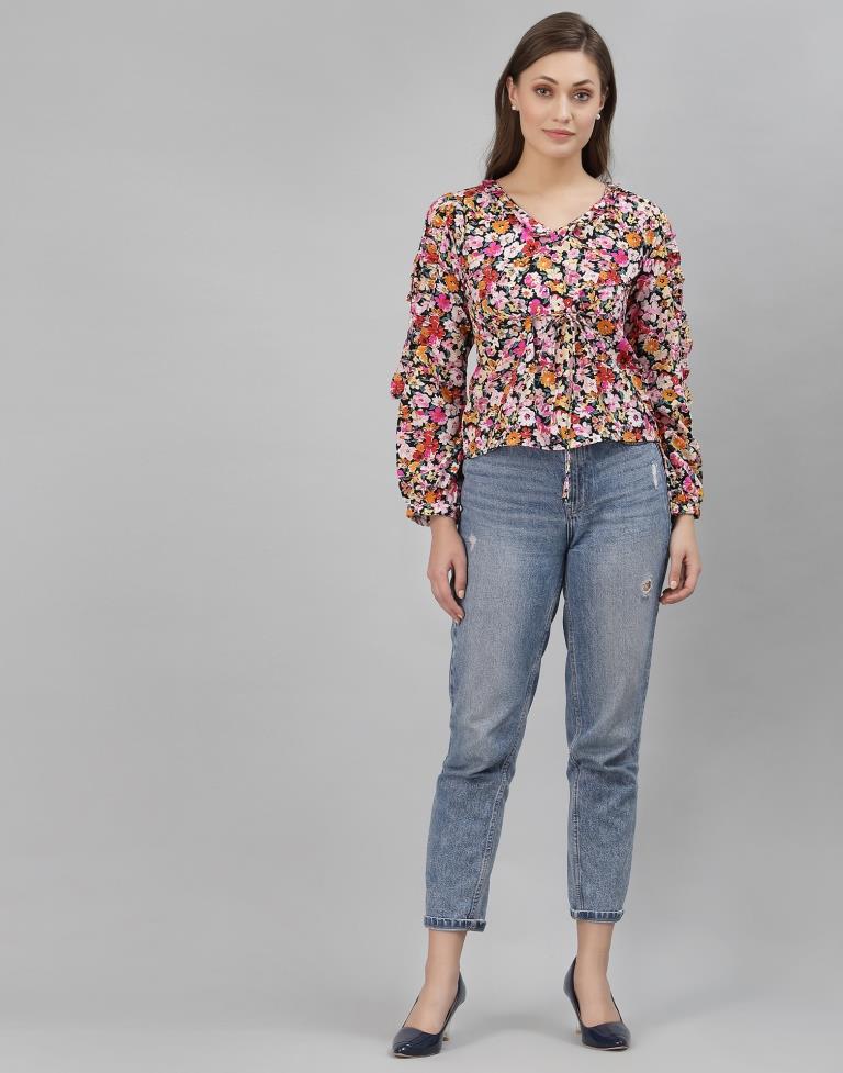 Multicolour Printed Top | Sudathi