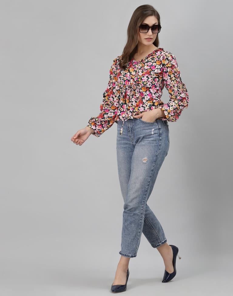 Multicolour Printed Top | Sudathi