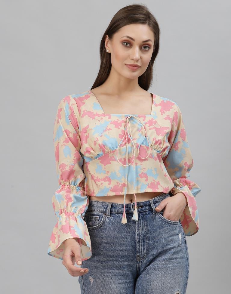 Multicoloured Printed Top | Sudathi