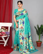 Turquoise Paithani Silk Saree | Leemboodi