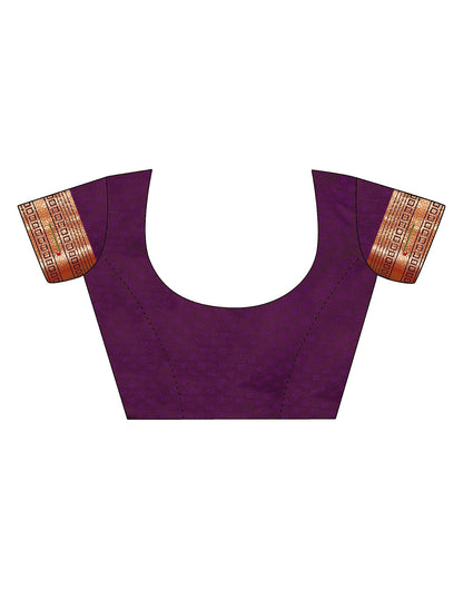 Wine Paithani Silk Saree | Leemboodi