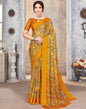 Multicoloured Printed Chiffon Saree | Leemboodi