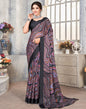 Multicoloured Printed Chiffon Saree | Sudathi