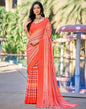 Light Pink Printed Chiffon Saree | Sudathi
