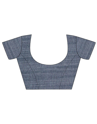 Light Grey Printed Chiffon Saree | Sudathi