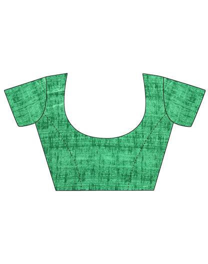 Green Printed Silk Saree | Leemboodi