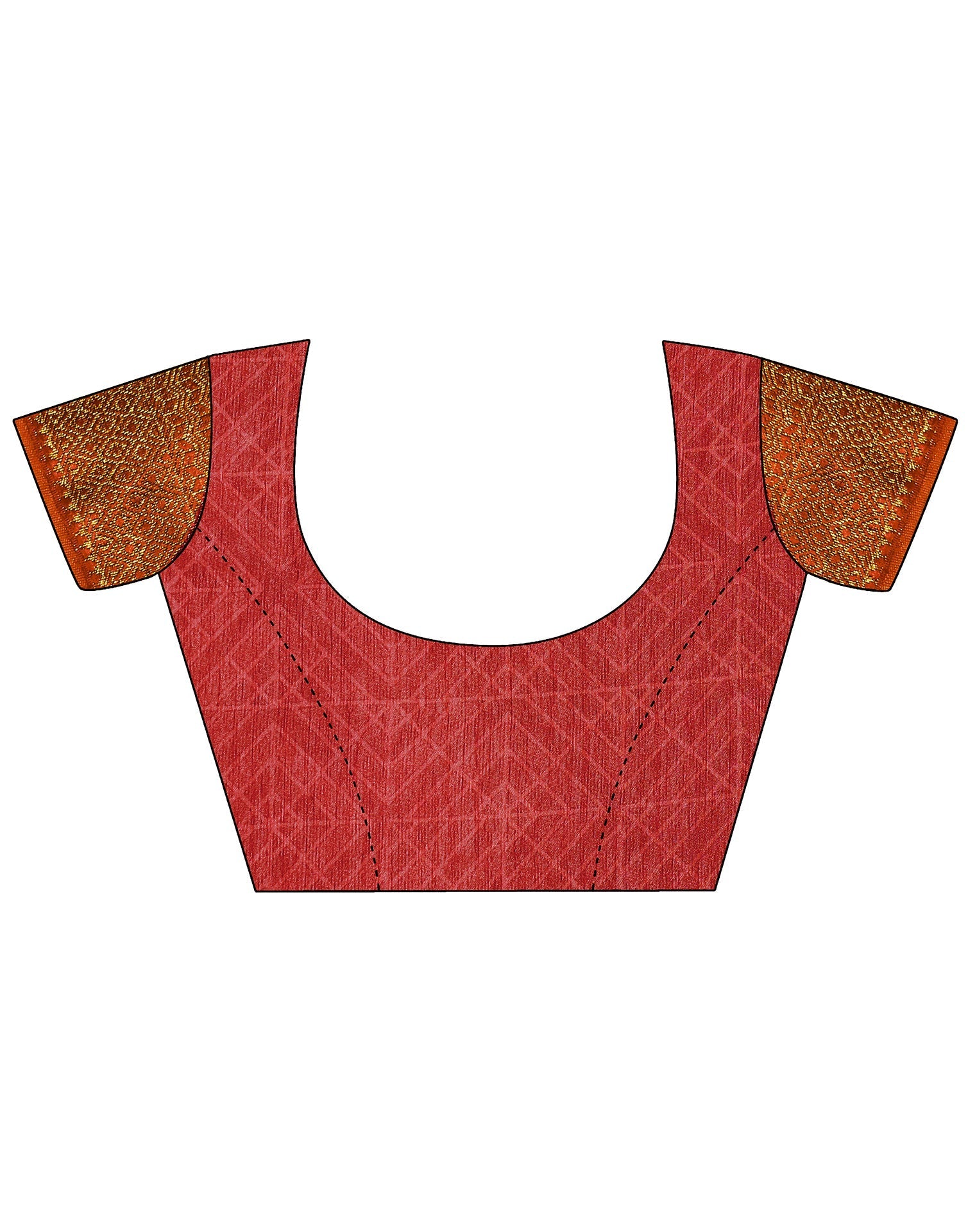 Red Printed Chiffon Saree | Sudathi