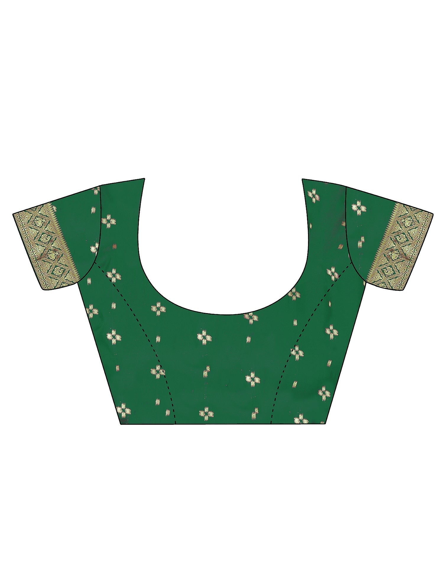 Green Banarasi Silk Saree | Leemboodi