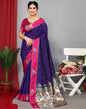 Violet Paithani Silk Saree | Leemboodi