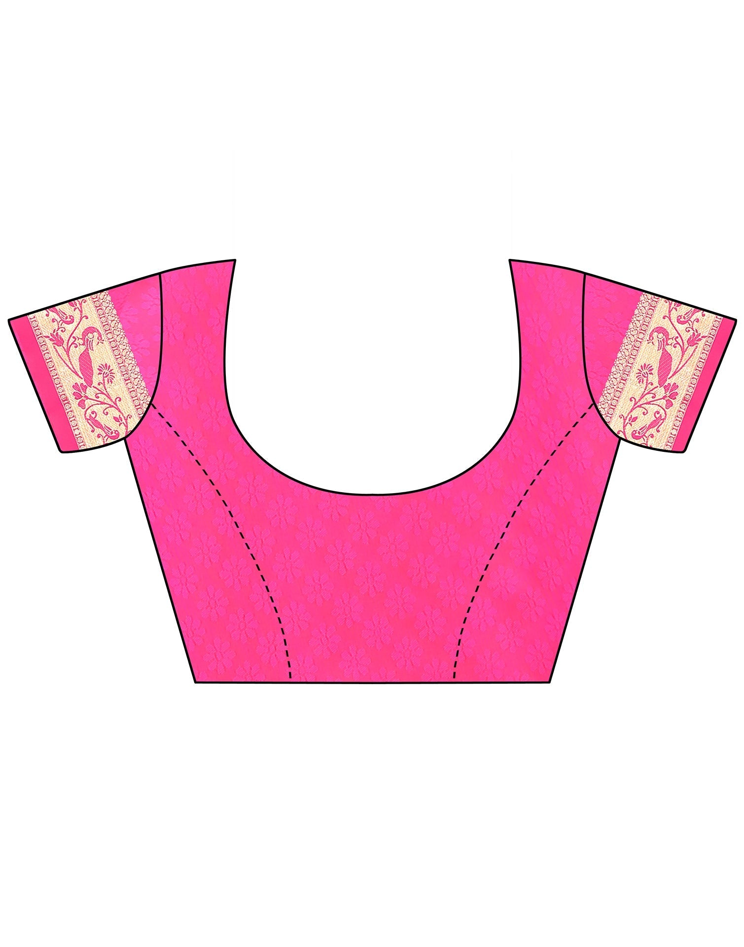 Rani Pink Paithani Silk Saree | Leemboodi