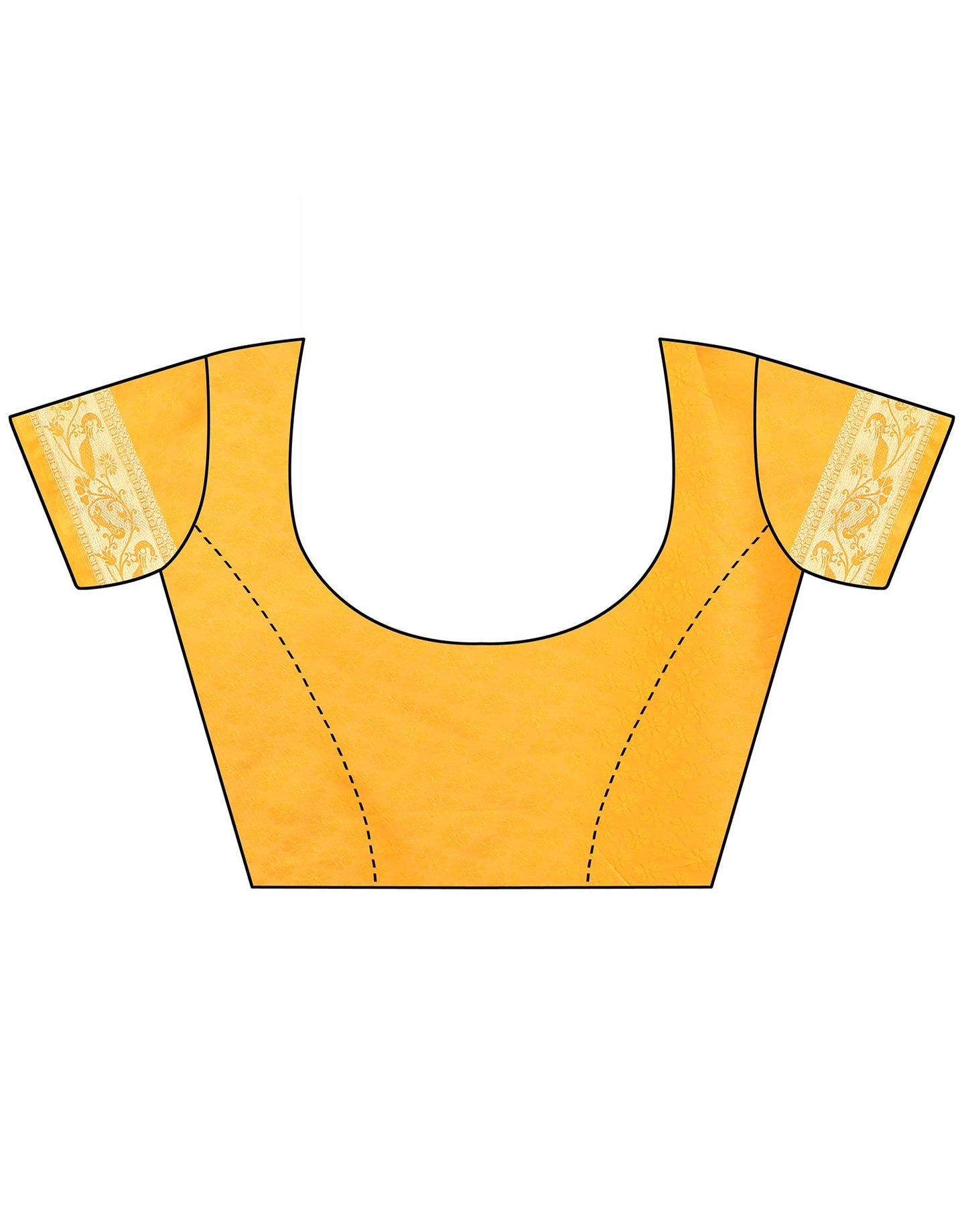 Turmeric Yellow Paithani Silk Saree | Leemboodi