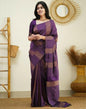 Wine Banarasi Silk Saree | Sudathi