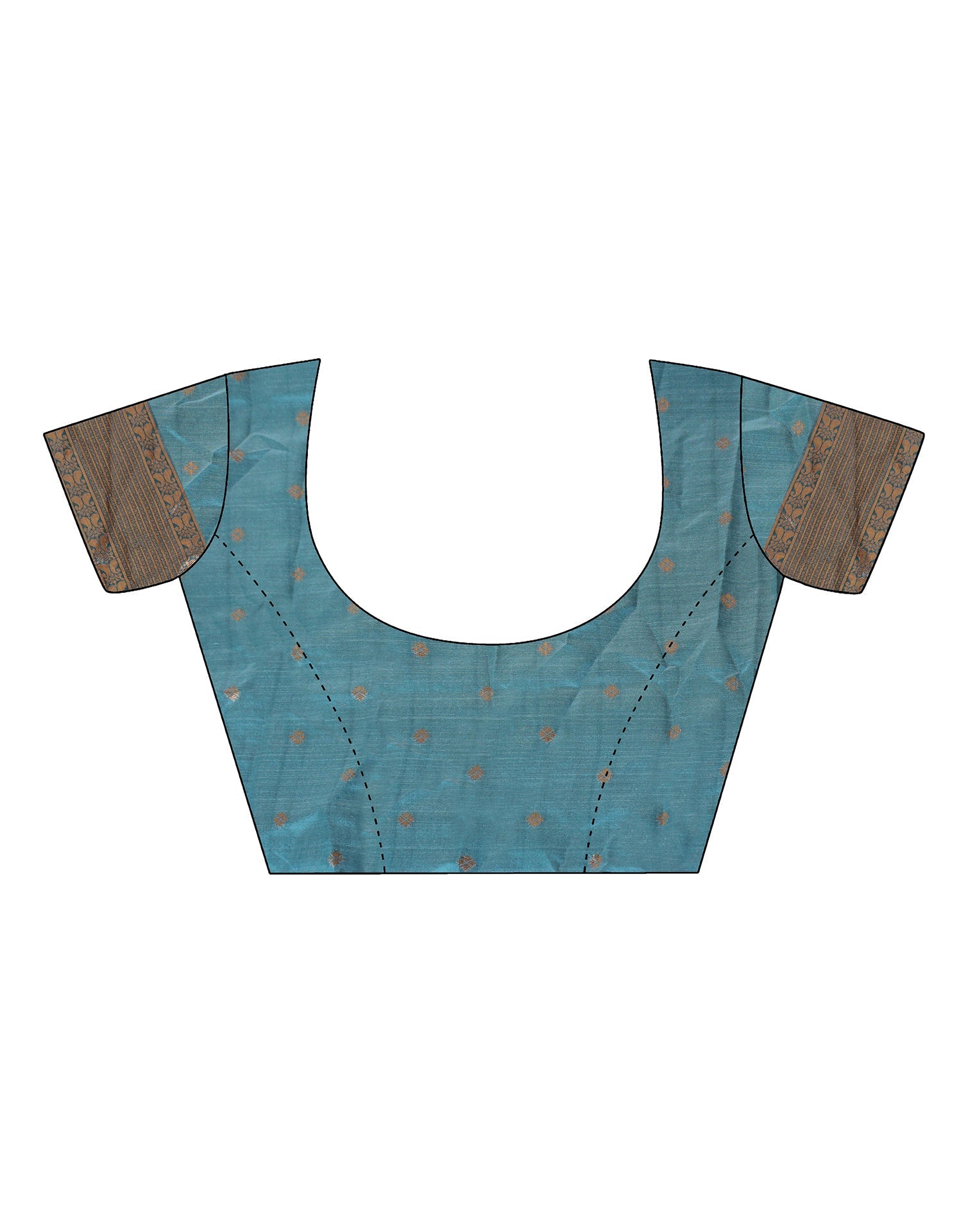 Peach Self Woven Silk Saree | Sudathi