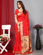Red Banarasi Silk Saree | Leemboodi