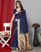 Blue Banarasi Silk Saree | Leemboodi
