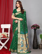 Green Banarasi Silk Saree | Leemboodi