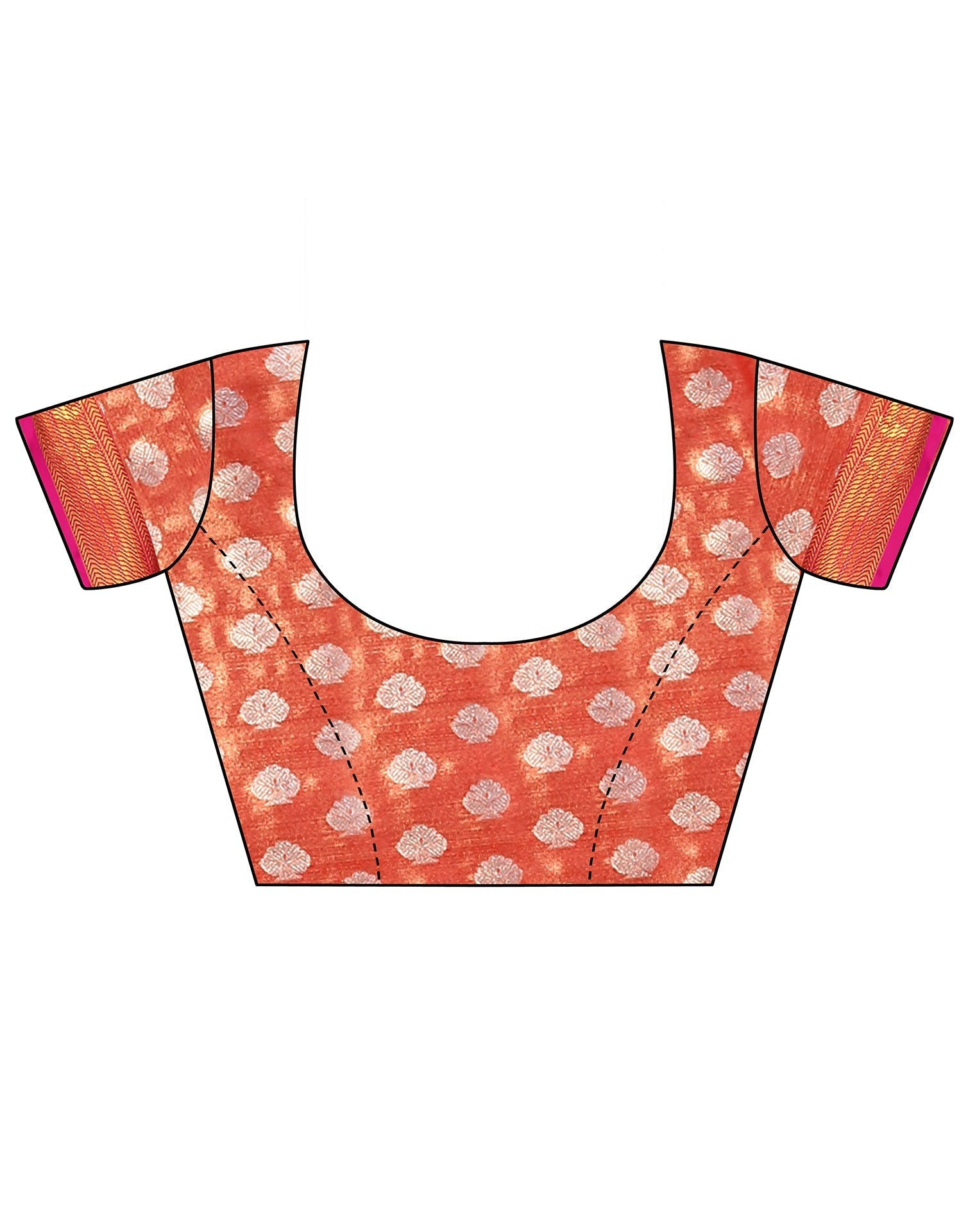 Light Red Banarasi Silk Saree | Leemboodi