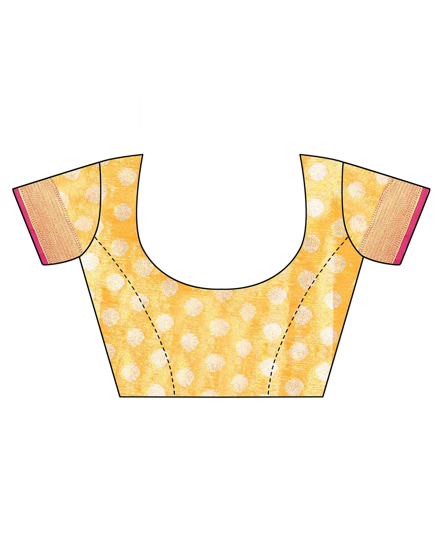 Light Yellow Banarasi Silk Saree | Leemboodi