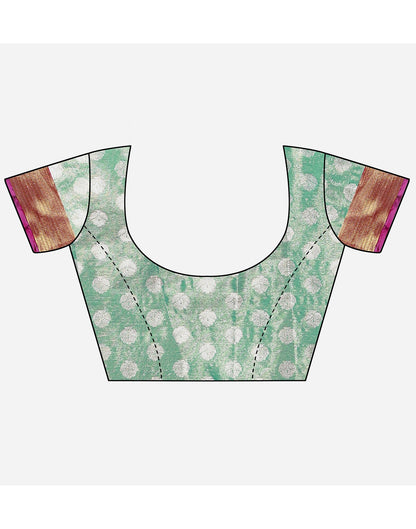 Light Green Banarasi Silk Saree | Leemboodi