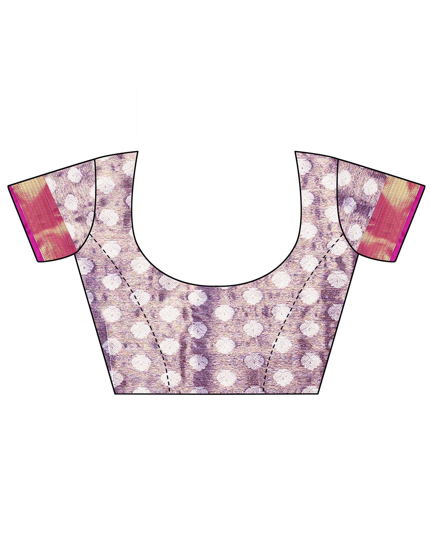 Light Violet Banarasi Silk Saree | Leemboodi