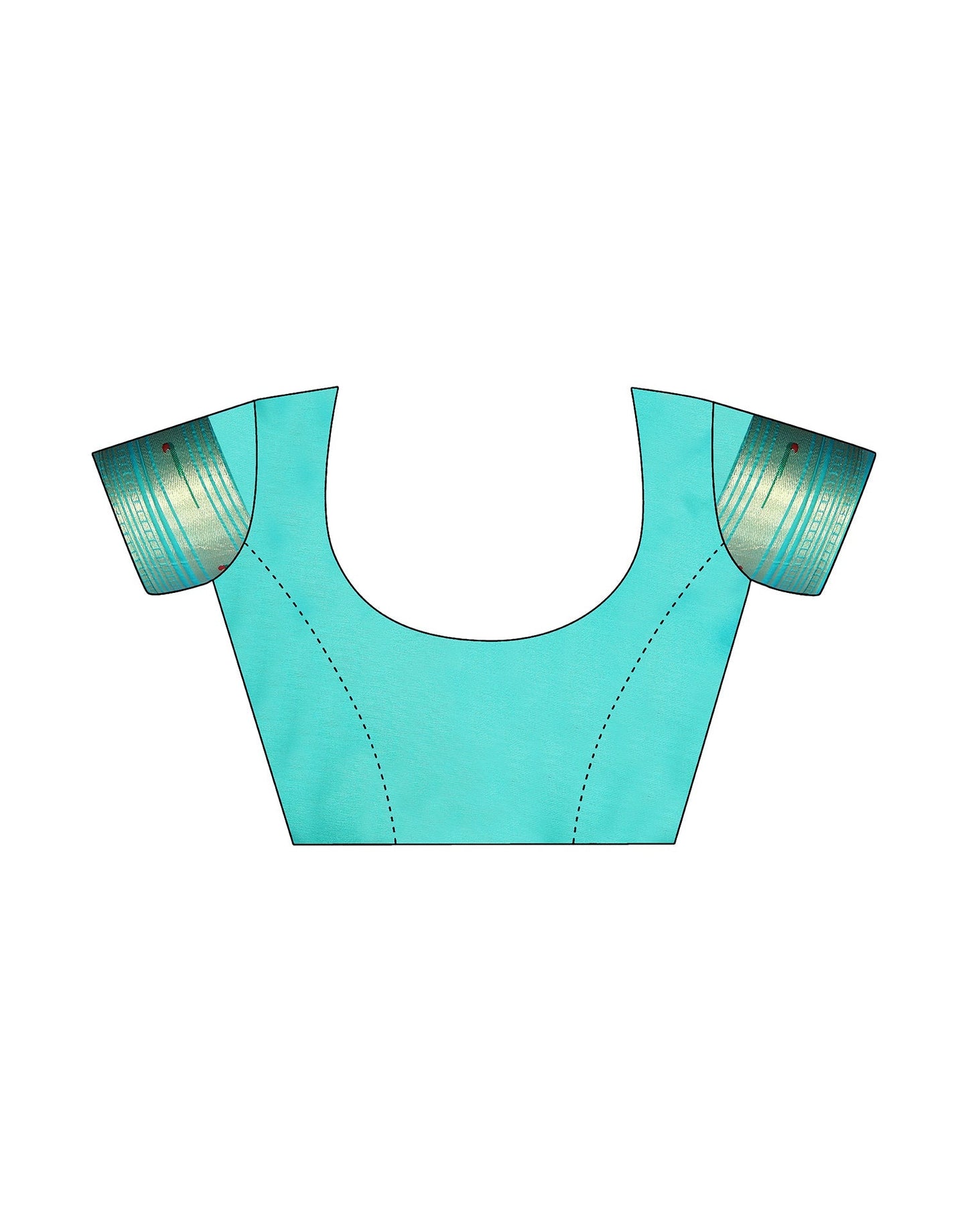 Turquoise Paithani Silk Saree | Leemboodi