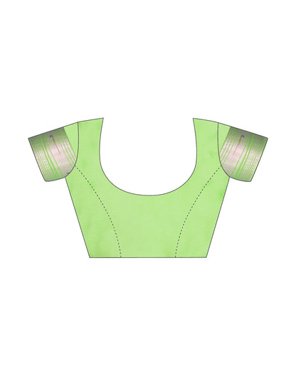 Light Green Paithani Silk Saree | Leemboodi