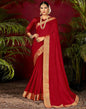 Red Plain Silk Saree | Sudathi