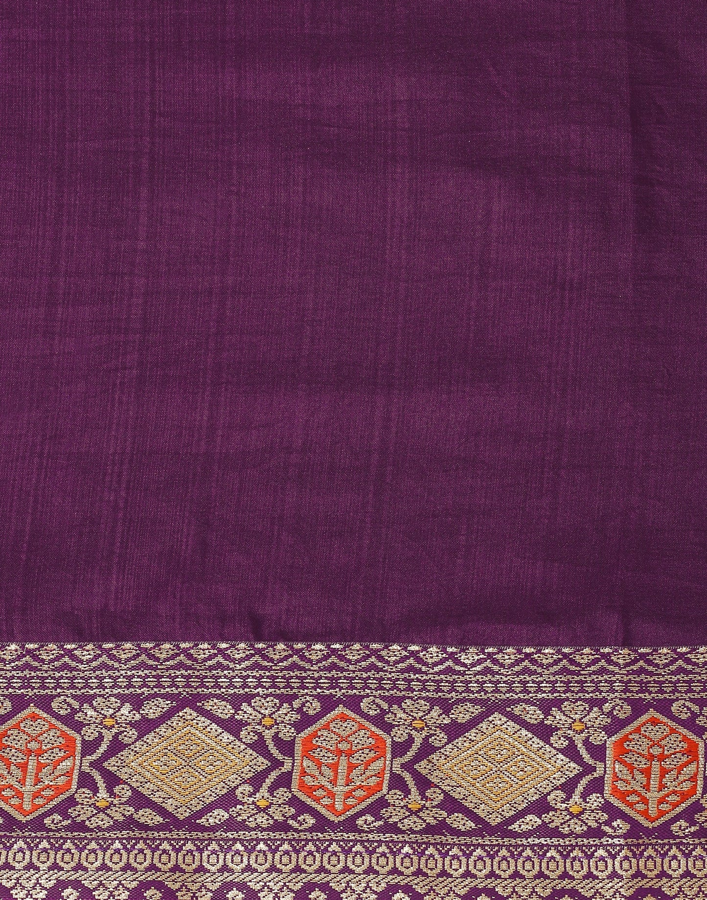 Purple Plain Silk Saree | Sudathi