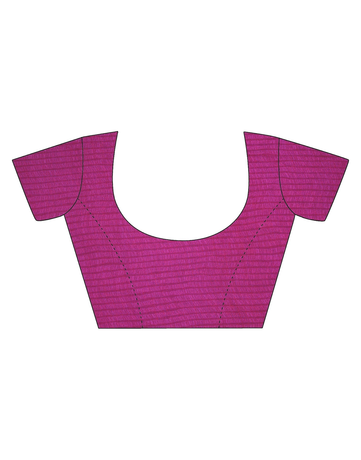 Rani Pink Printed Chiffon Saree | Leemboodi