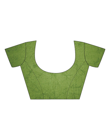 Light Green Bandhani Chiffon Saree | Leemboodi