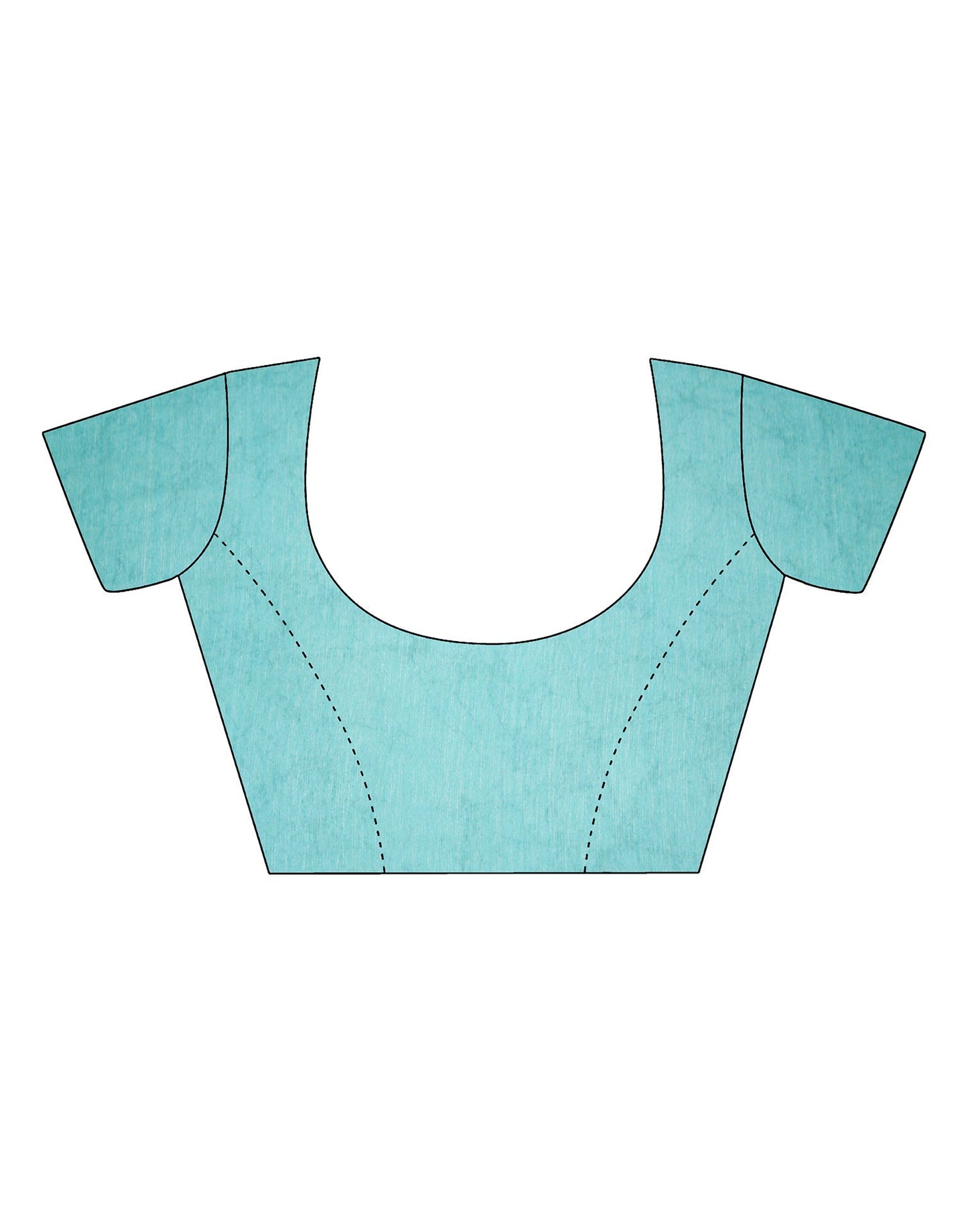 Turquoise Bandhani Chiffon Saree | Leemboodi