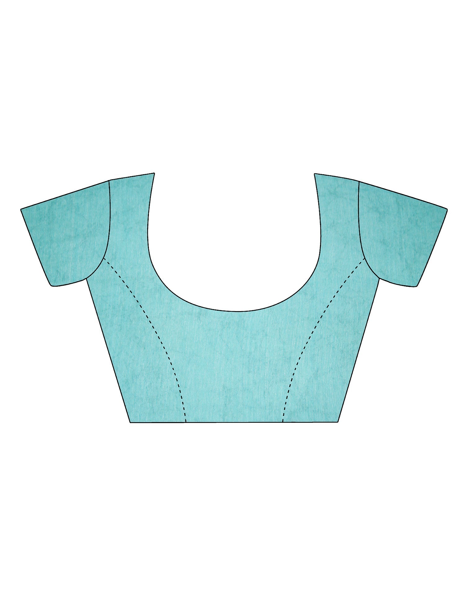 Turquoise Bandhani Chiffon Saree | Leemboodi