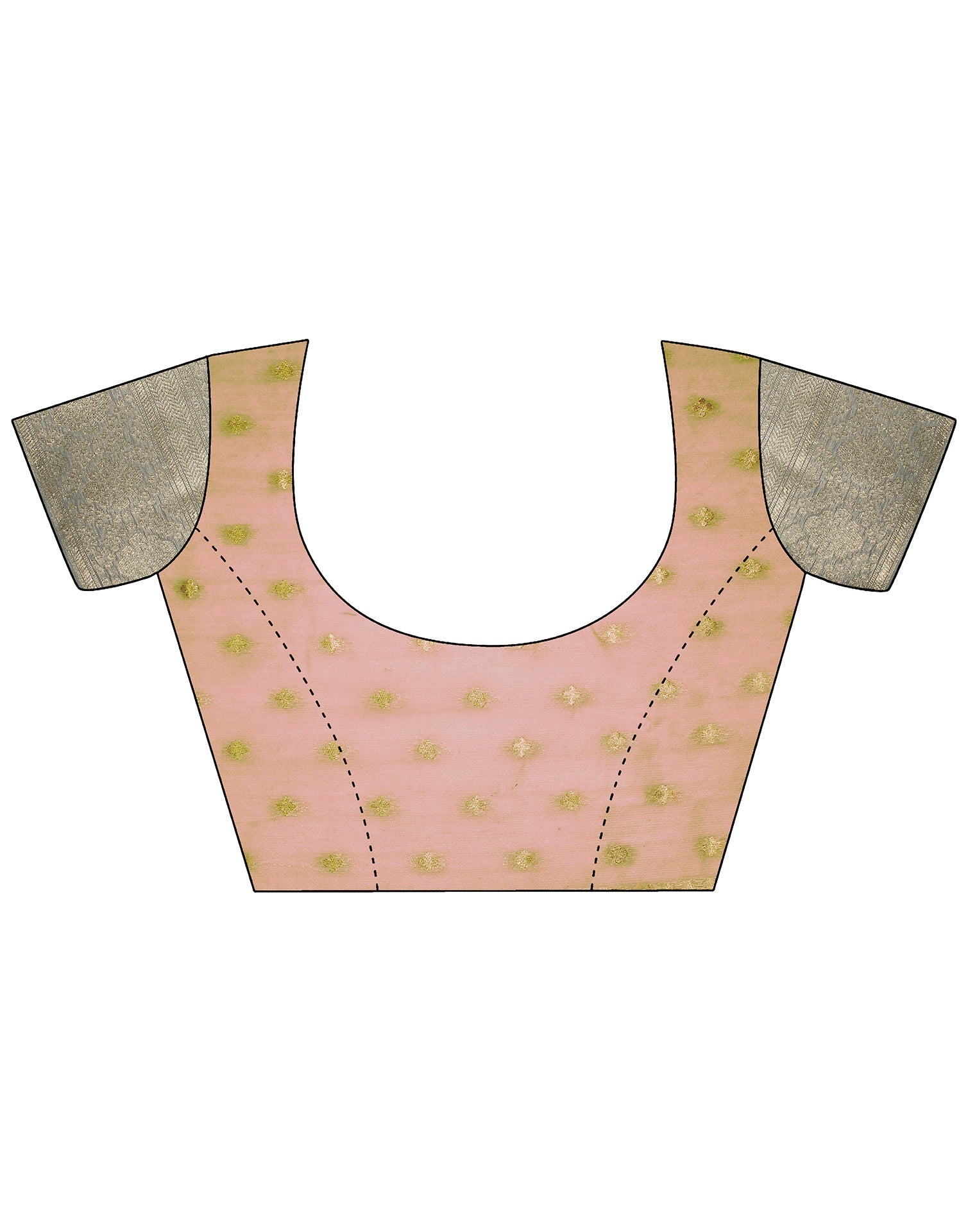 Peach Banarasi Silk Saree | Leemboodi