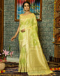Light Green Banarasi Silk Saree | Leemboodi