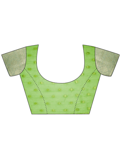 Light Green Banarasi Silk Saree | Leemboodi