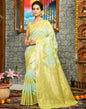 Light Green Banarasi Silk Saree | Leemboodi