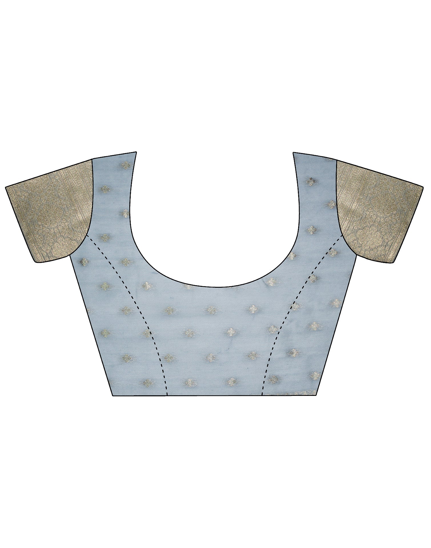 Grey Banarasi Silk Saree | Leemboodi