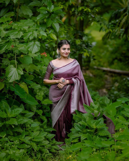 Maroon Banarasi Silk Saree | Sudathi