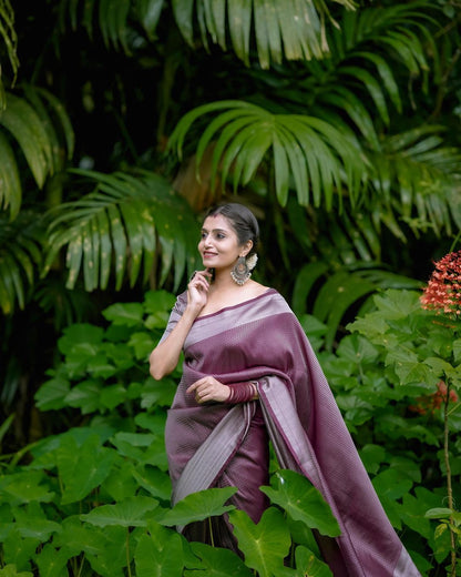 Maroon Banarasi Silk Saree | Sudathi