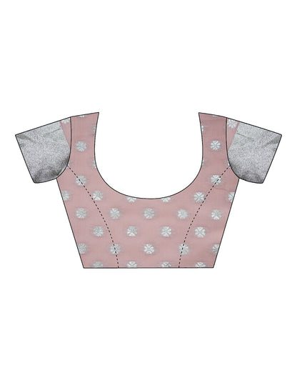 Light Pink Organza Saree | Leemboodi