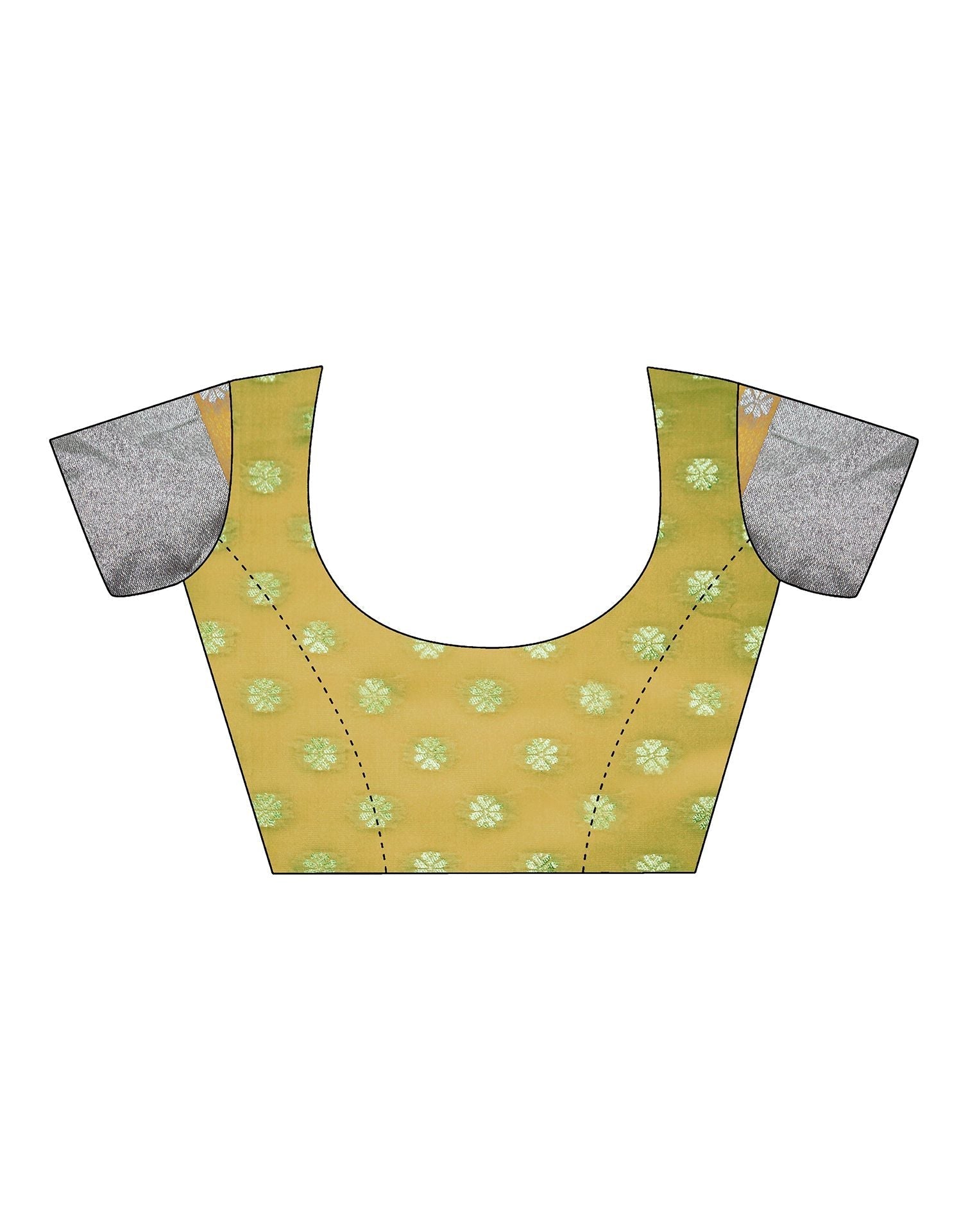 Mustard Yellow Organza Saree | Leemboodi