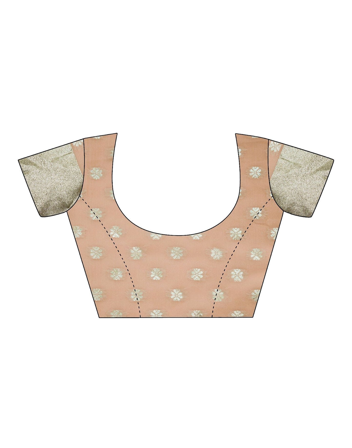 Peach Organza Saree | Leemboodi